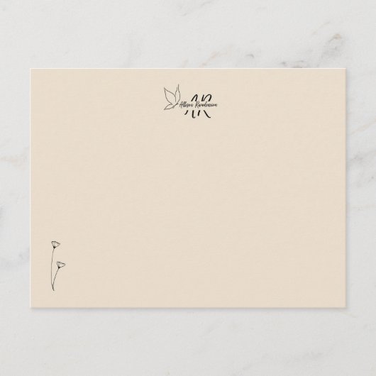Personalized Thank You Cards for Gifts ポストカード (正面)