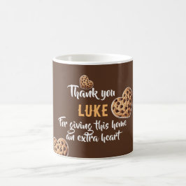 Personalized Thank you cookie hearts design コーヒーマグカップ