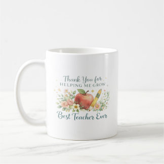 Personalized Thank You for Helping Me Grow コーヒーマグカップ
