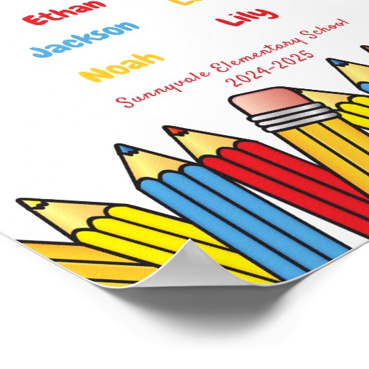 Personalized thank you gift for the teacher  ポスター (角)