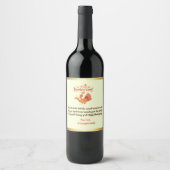 Personalized Thanksgiving Bottle Labels: Share the ワインラベル (正面)