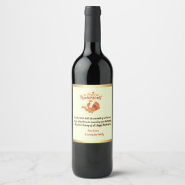 Personalized Thanksgiving Bottle Labels: Share the ワインラベル