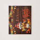 Personalized Thanksgiving Child Name Puzzle  ジグソーパズル (縦)