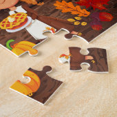 Personalized Thanksgiving Child Name Puzzle  ジグソーパズル (側面)