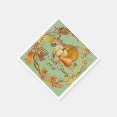 Personalized Thanksgiving Custom Autumn tabledecor スタンダードカクテルナプキン (角)