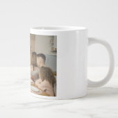 Personalized Thanksgiving family photo ジャンボコーヒーマグカップ (右)