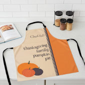 Personalized Thanksgiving Family Pumpkin Chef-ful エプロン