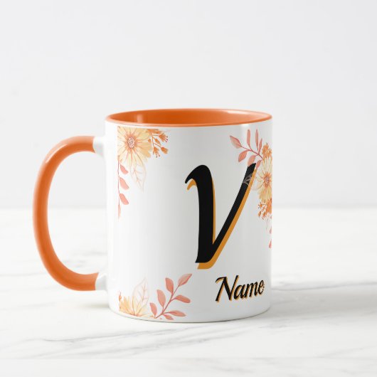 Personalized Thanksgiving Gift Mug - Custom Name & マグカップ (左)