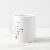 Personalized Thanksgiving Librarian Gift コーヒーマグカップ (正面左)