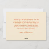 Personalized Thanksgiving Stamp Collage Greeting C シーズンカード (裏面)