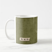 Personalized "The End" Moss Green Mug  コーヒーマグカップ (左)