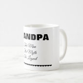 Personalized “The Man The Myth The Legend” Mug コーヒーマグカップ (正面右)