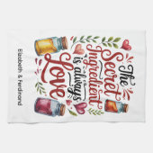 Personalized The Secret Ingredient... キッチンタオル (横)