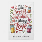 Personalized The Secret Ingredient... キッチンタオル (縦)