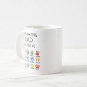 Personalized This Amazing Dad Belongs To | Custom  コーヒーマグカップ (正面左)