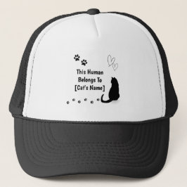 Personalized This Human Belongs To Cat Cap キャップ