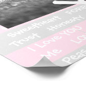 Personalized this "Love You" Couple's Poster ポスター (角)