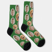 Personalized Three-Photo Face Socks | Custom Gift ソックス (右)