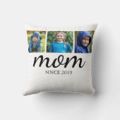 Personalized Three Photo Mom クッション (裏面)