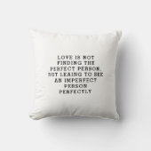 personalized Throw Pi Minimalist Love Quote Wall A クッション (正面)