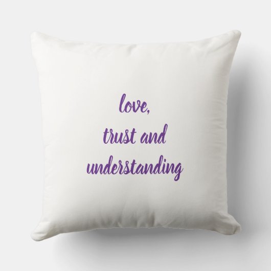 Personalized Throw Pillow クッション (裏面)