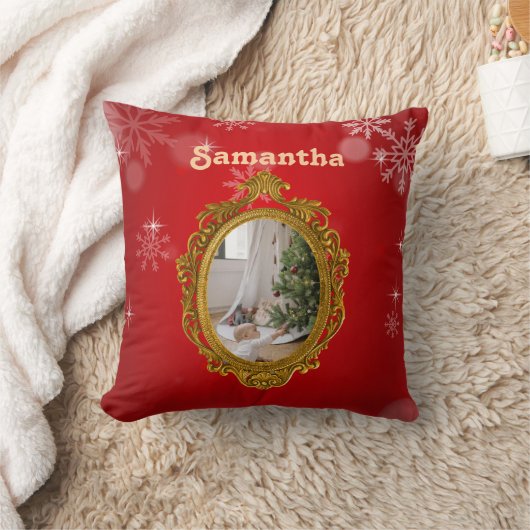 Personalized Throw Pillow 16" x 16" クッション (ブランケット)