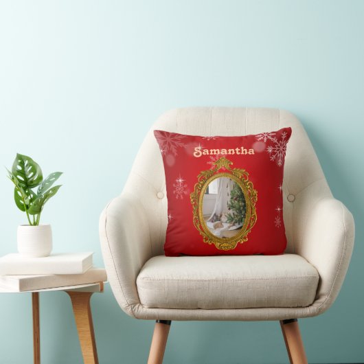 Personalized Throw Pillow 16" x 16" クッション (椅子)