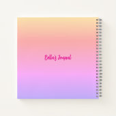 Personalized Tiger Notebook - Yellow ノートブック (裏面)