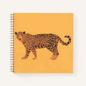 Personalized Tiger Sketchbook - Yellow ノートブック (正面)
