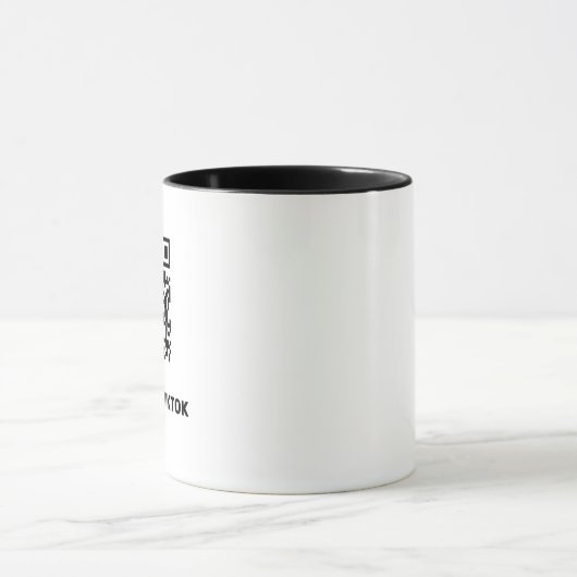 Personalized TikTok Mug With QR code マグカップ (中央)