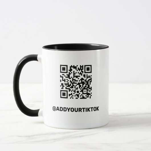 Personalized TikTok Mug With QR code マグカップ (左)