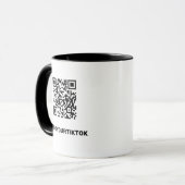 Personalized TikTok Mug With QR code マグカップ (正面左)