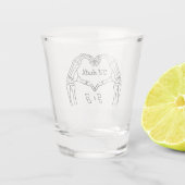 Personalized ’Til Death Wedding Shot Glass ショットグラス (裏面)