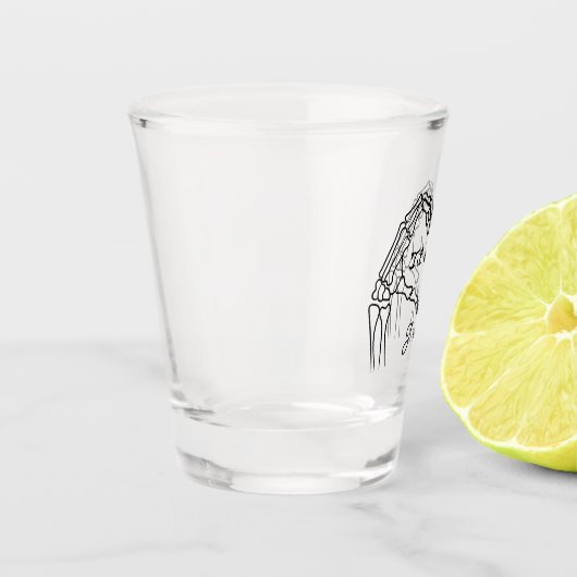 Personalized ’Til Death Wedding Shot Glass ショットグラス (左)