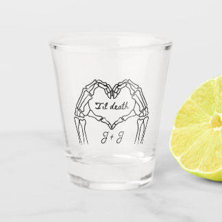 Personalized ’Til Death Wedding Shot Glass ショットグラス