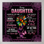 Personalized To My Daughter Butterfly Blanket, ポスター<br><div class="desc">Personalized To My Daughter Butterfly Blanket, </div>