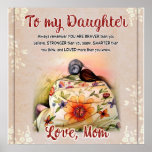 Personalized To My Daughter From Mom, ポスター<br><div class="desc">Personalized To My Daughter From Mom, </div>