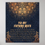 Personalized To My Future Wife Thank God ポスター<br><div class="desc">Personalized To My Future Wife Thank God
Personalized To My Future Wife, Wife Birthday Gift, Love Quote Idea, Valentine's Day Blanket, Gift For Wife, Magical Wedding Anniversary Blanket</div>