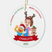 Personalized Toddler Ornament, Ms. Rachel Ornament セラミックオーナメント (左)