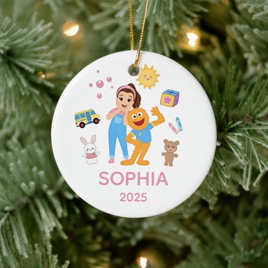 Personalized Toddler Ornament, Ms. Rachel Ornament セラミックオーナメント (ツリー)