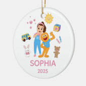 Personalized Toddler Ornament, Ms. Rachel Ornament セラミックオーナメント (左)