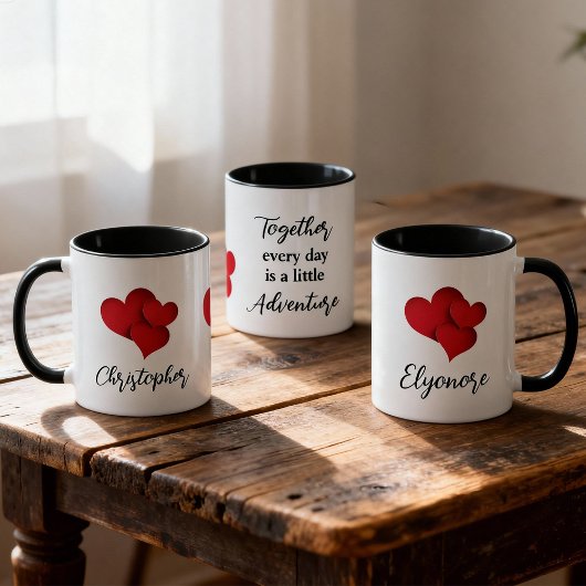 Personalized Together Every Day Adventure Quote マグカップ