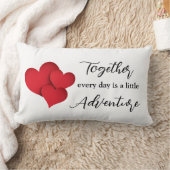 Personalized Together Every Day Adventure Quote  ランバークッション (ブランケット)