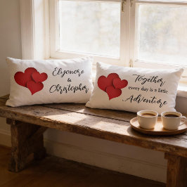 Personalized Together Every Day Adventure Quote  ランバークッション