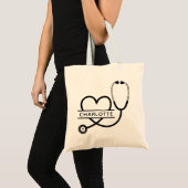 Personalized Tote Bag Gift for Doctor or Nurses トートバッグ (正面(商品))