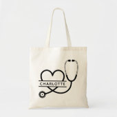 Personalized Tote Bag Gift for Doctor or Nurses トートバッグ (正面)