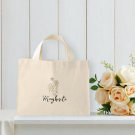 personalized tote bags with flowers  ミニトートバッグ