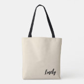 Personalized Tote, Bridesmaid Gift, Custom Name トートバッグ (裏面)