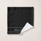 Personalized Towel Set, Elegant White, Classic バスタオルセット (ウォッシュタオル)