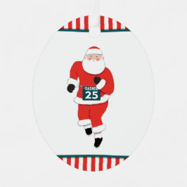 personalized track and field running メタルオーナメント